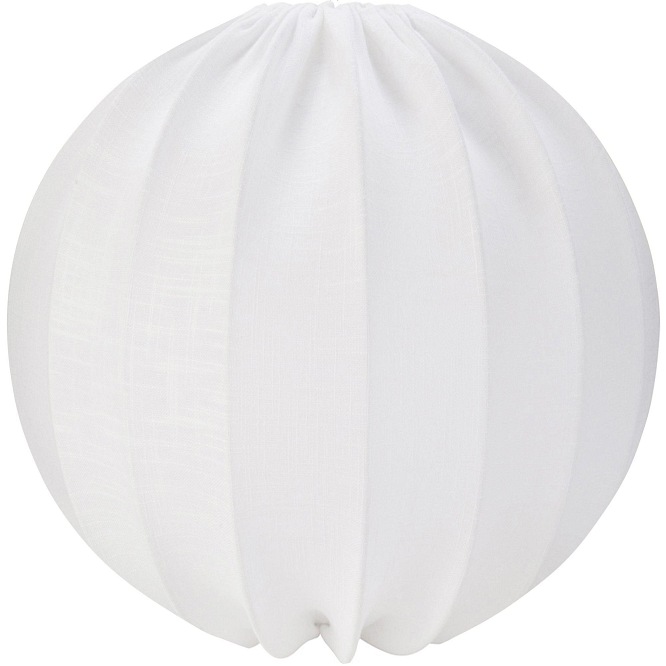 Lampa wisząca abażurowa kula Ball biała